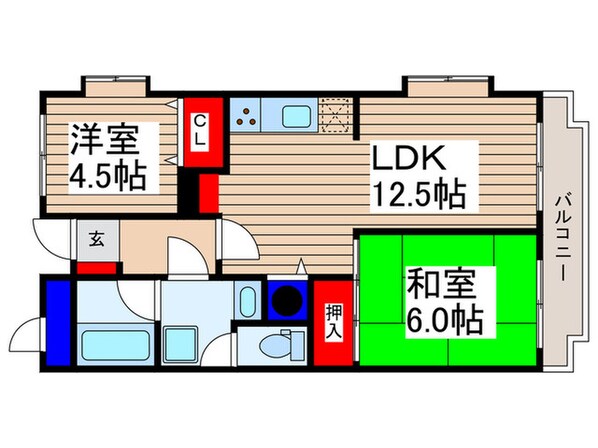 ニューライトマンションの物件間取画像